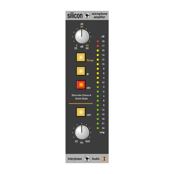 Silicon - 500 series Solid State Mic Preamp